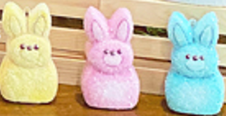Extra Small Marshmallow Bunny - Clay Magic - 4303