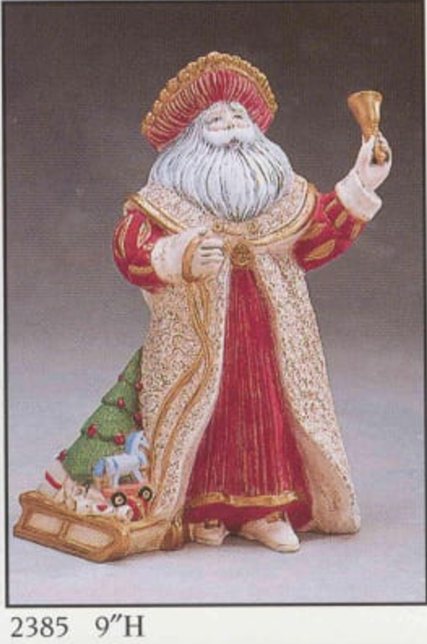 Antique Santa with Bell & Sled - Gare - 2385