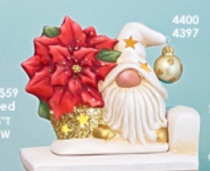 Gustav with Poinsettia for Pickup - Clay Magic - 4400