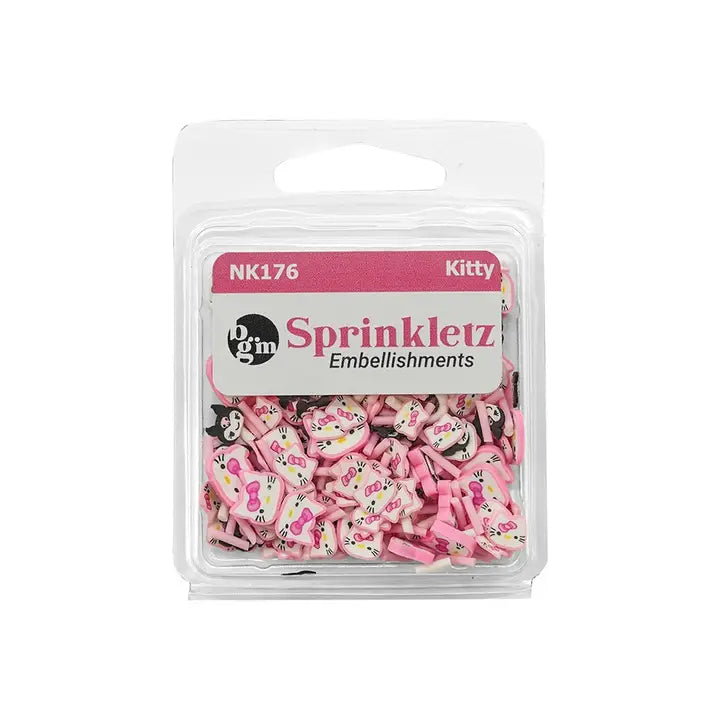 Here Kitty Polymer Clay Craft Embellishments