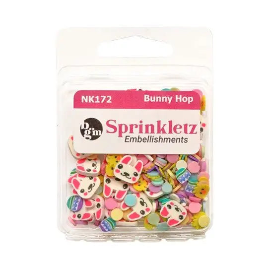 Bunny Hop Polymer Clay Craft Embellishments
