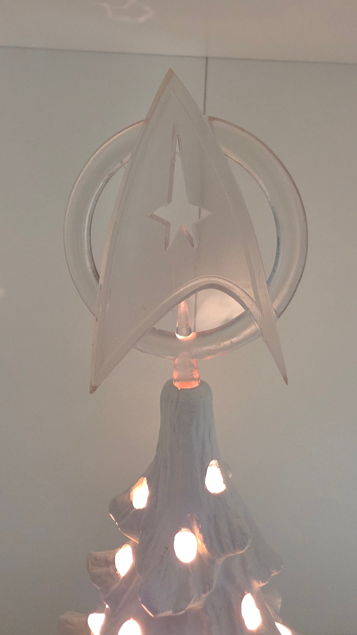 Space Explorer Insignia - Ceramic Tree Christmas Topper