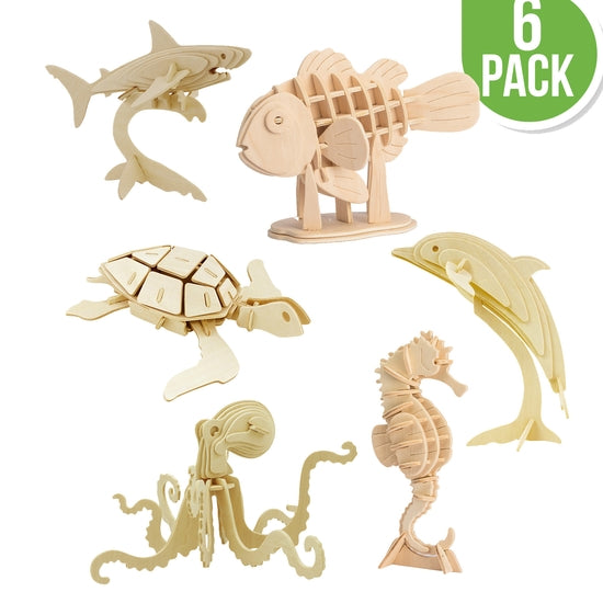 DIY 6 Count Wooden Puzzle Kit