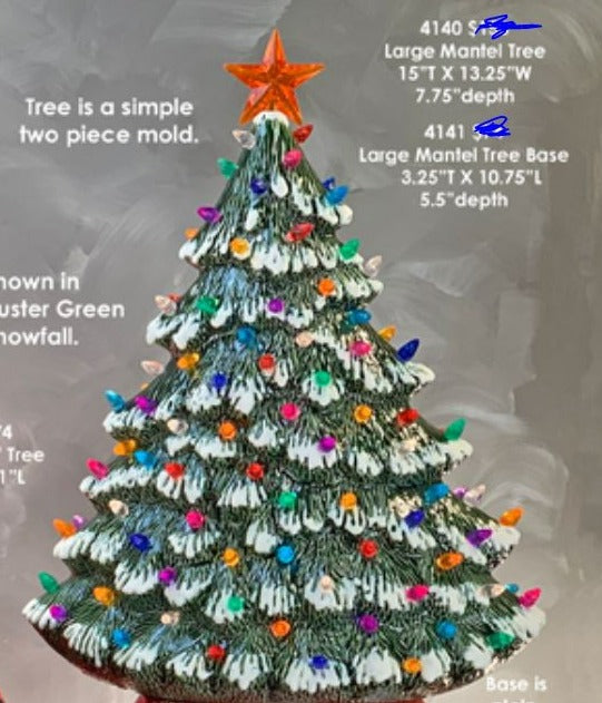 Clay Magic Large Mantel Tree & Base - Clay Magic - 4140 & 4141