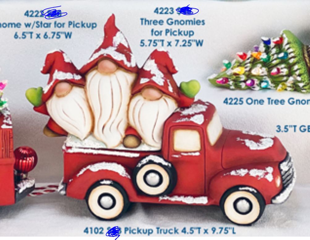 Three Gnomes - Truck Insert - Clay Magic - 4223