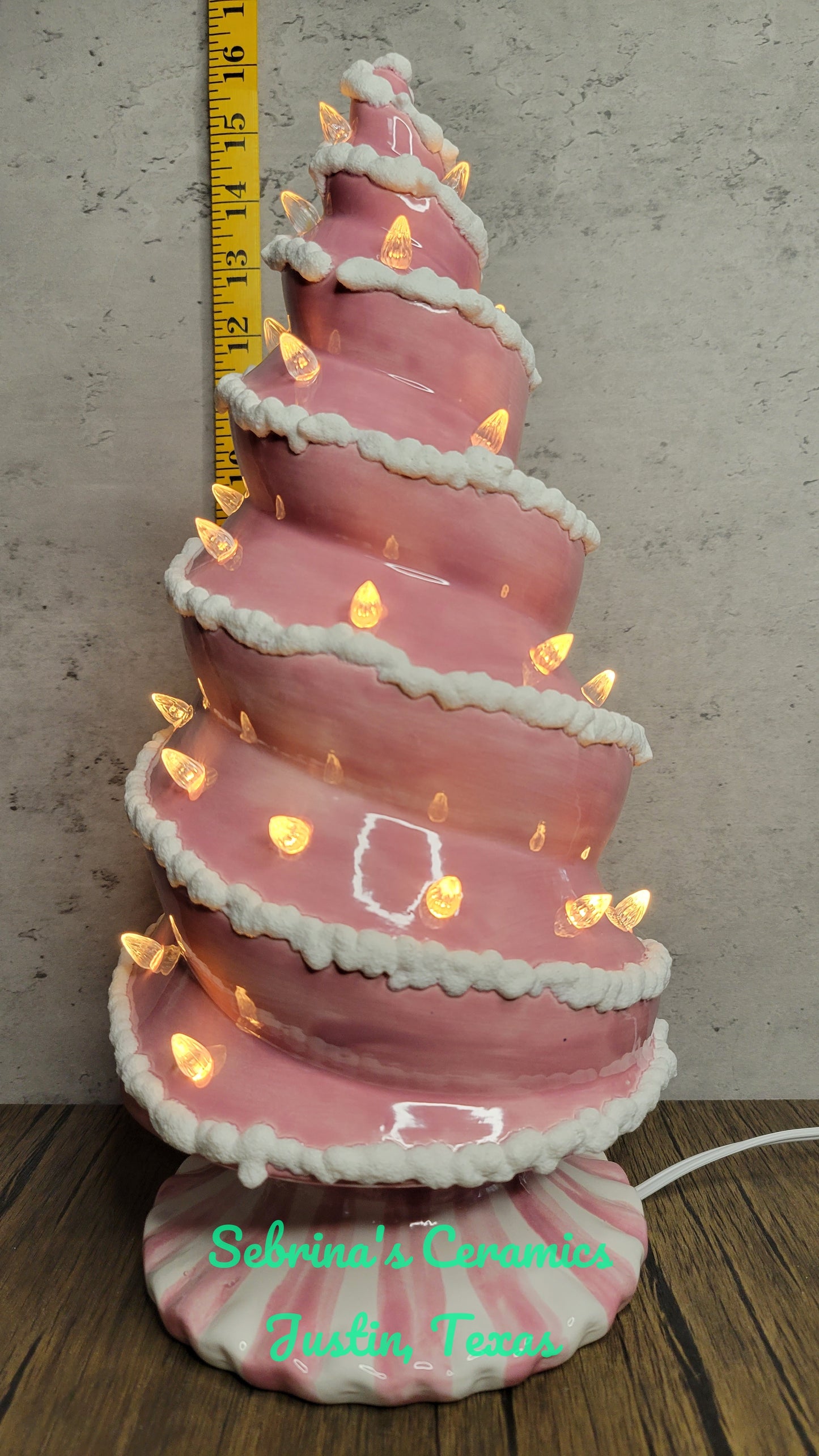 Lighted Spiral Tree (Base Attached) - Completed