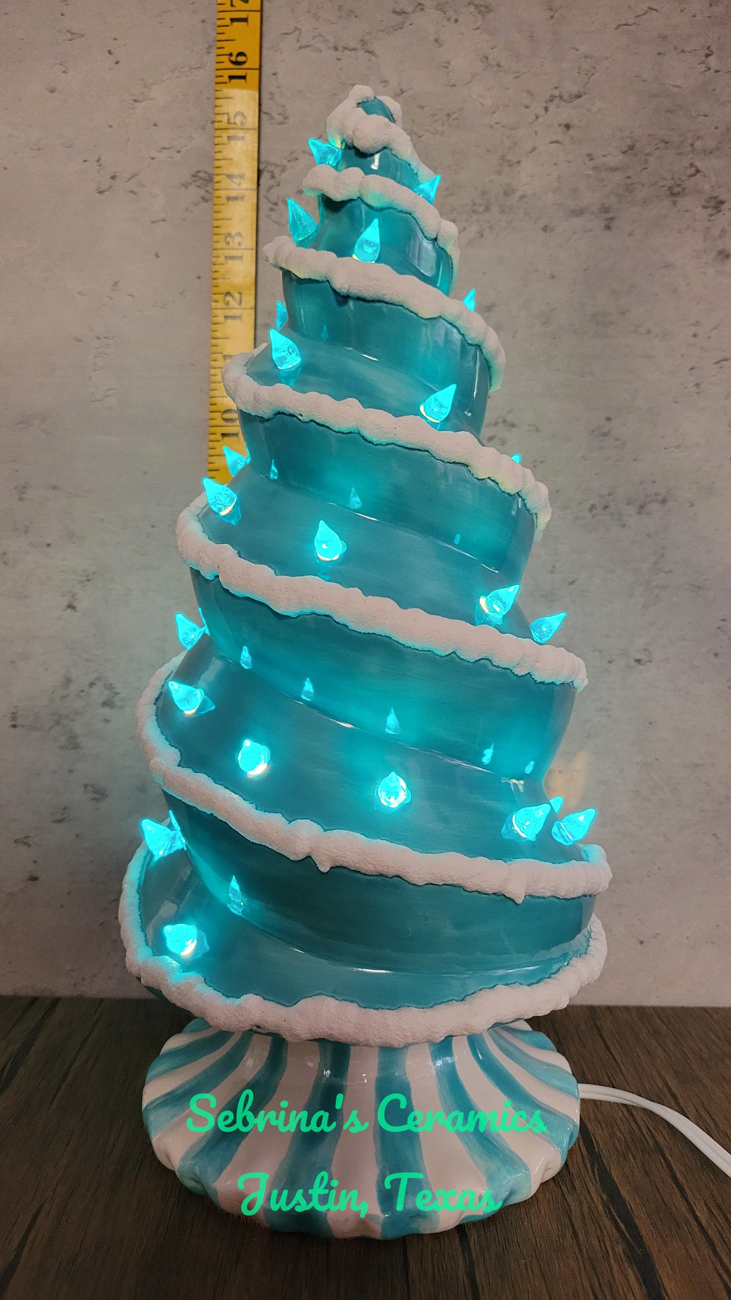 Lighted Spiral Tree (Base Attached) - Completed