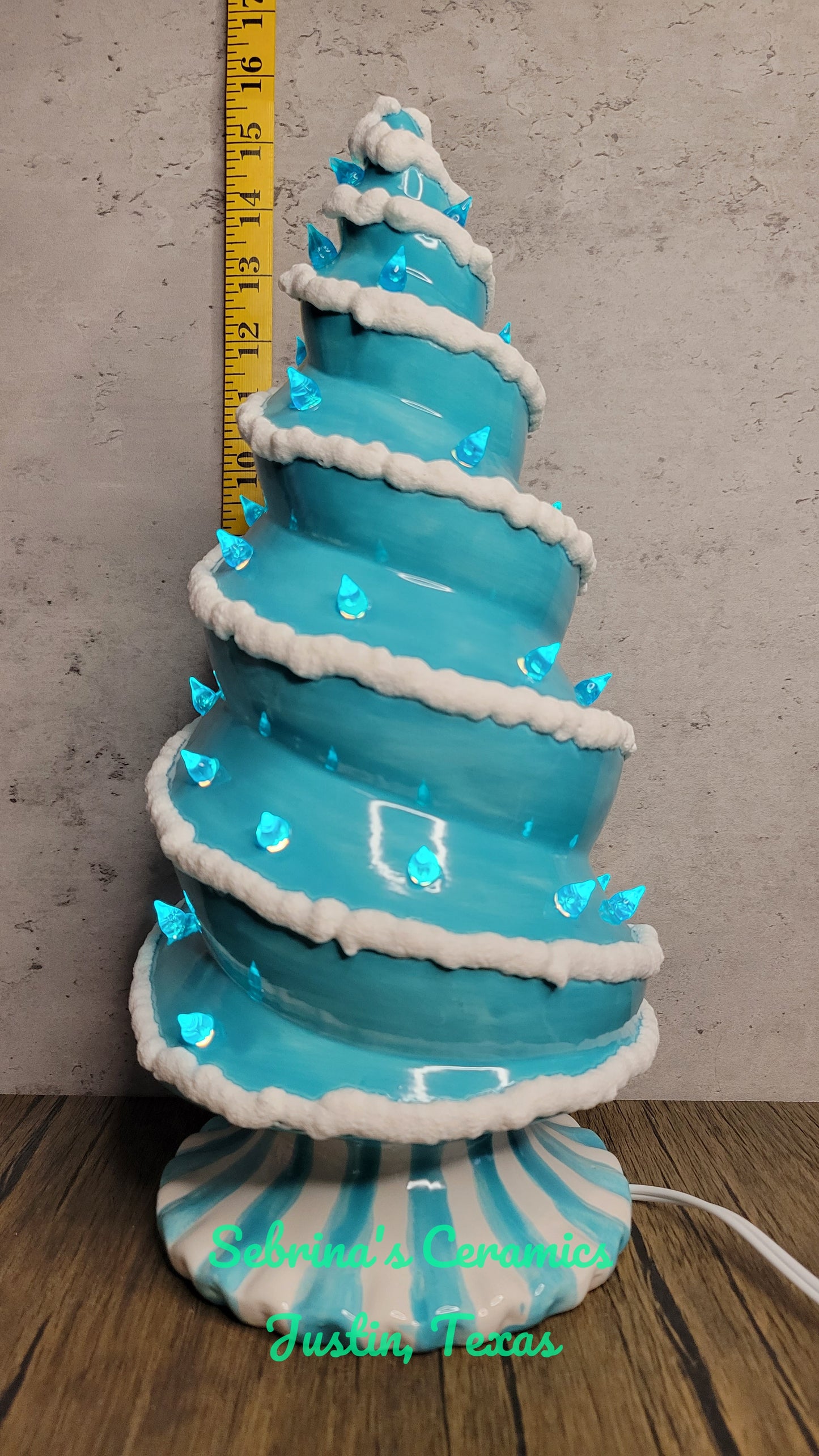 Lighted Spiral Tree (Base Attached) - Completed