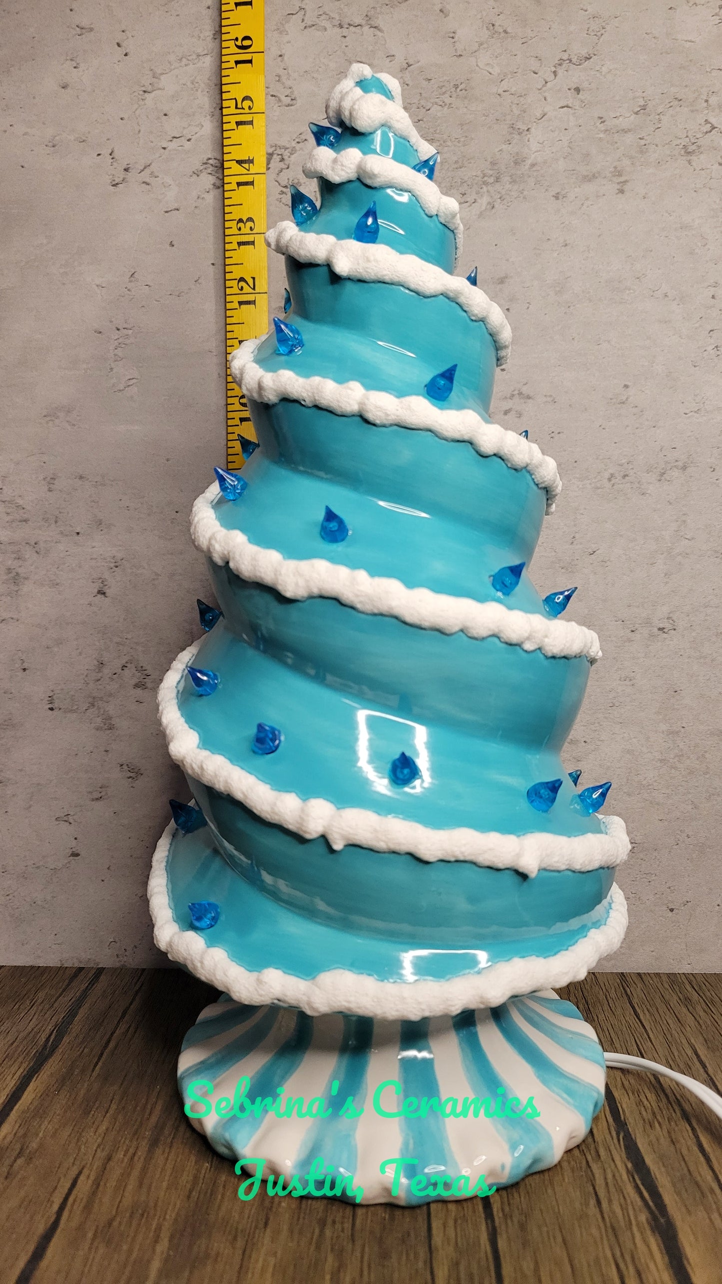 Lighted Spiral Tree (Base Attached) - Completed