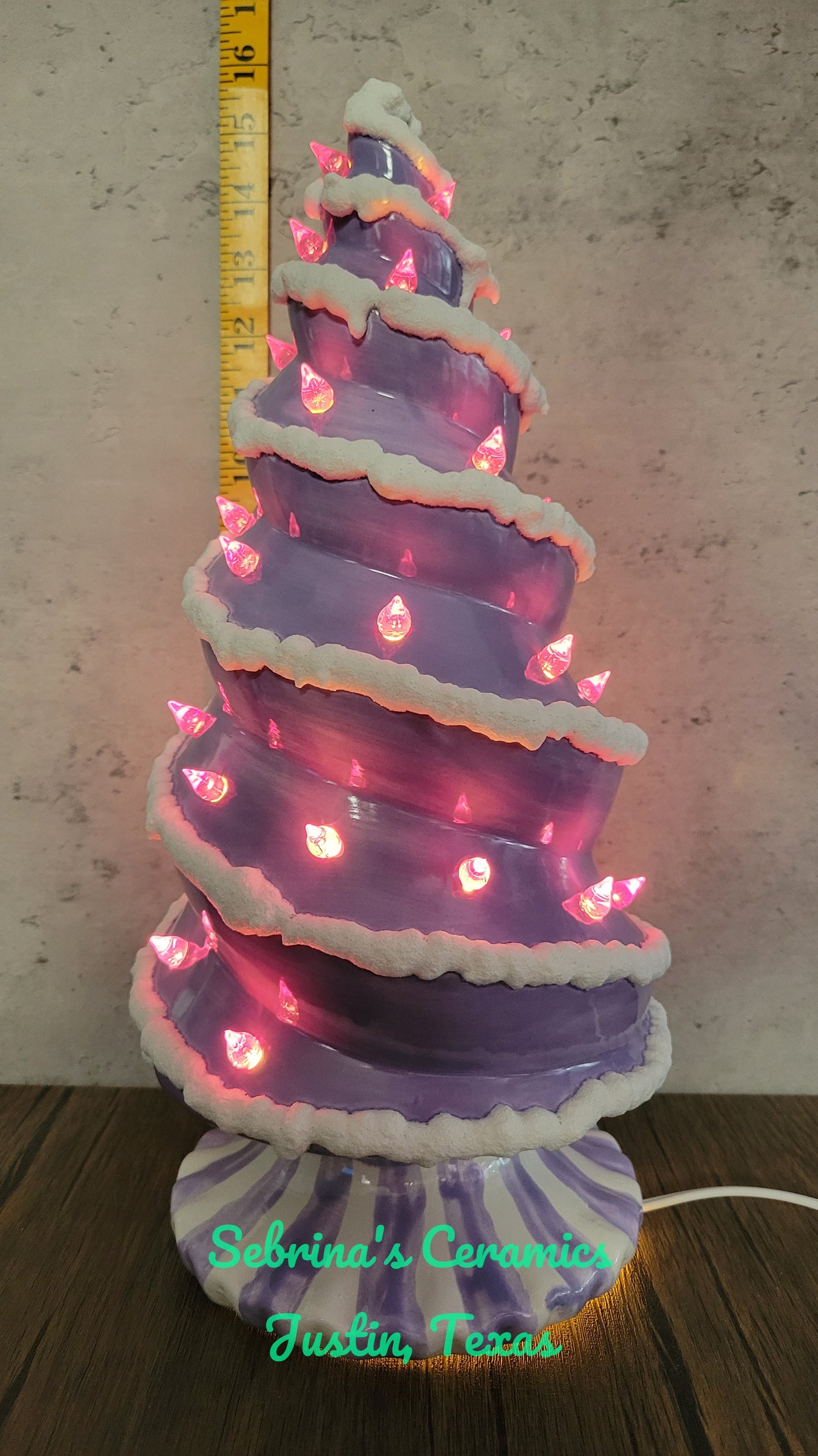 Lighted Spiral Tree (Base Attached) - Completed