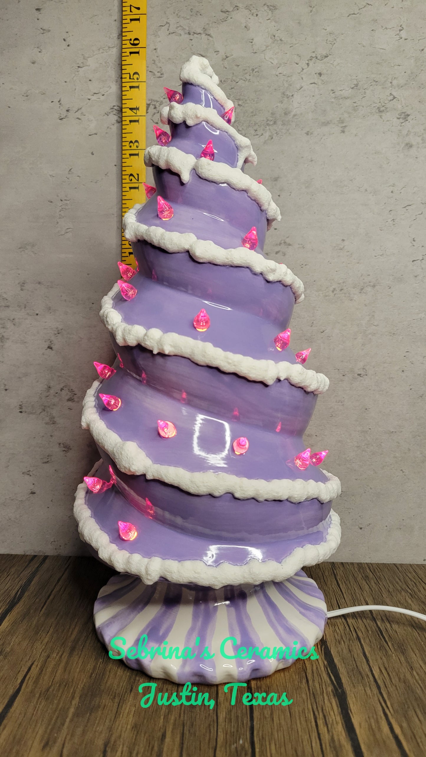 Lighted Spiral Tree (Base Attached) - Completed