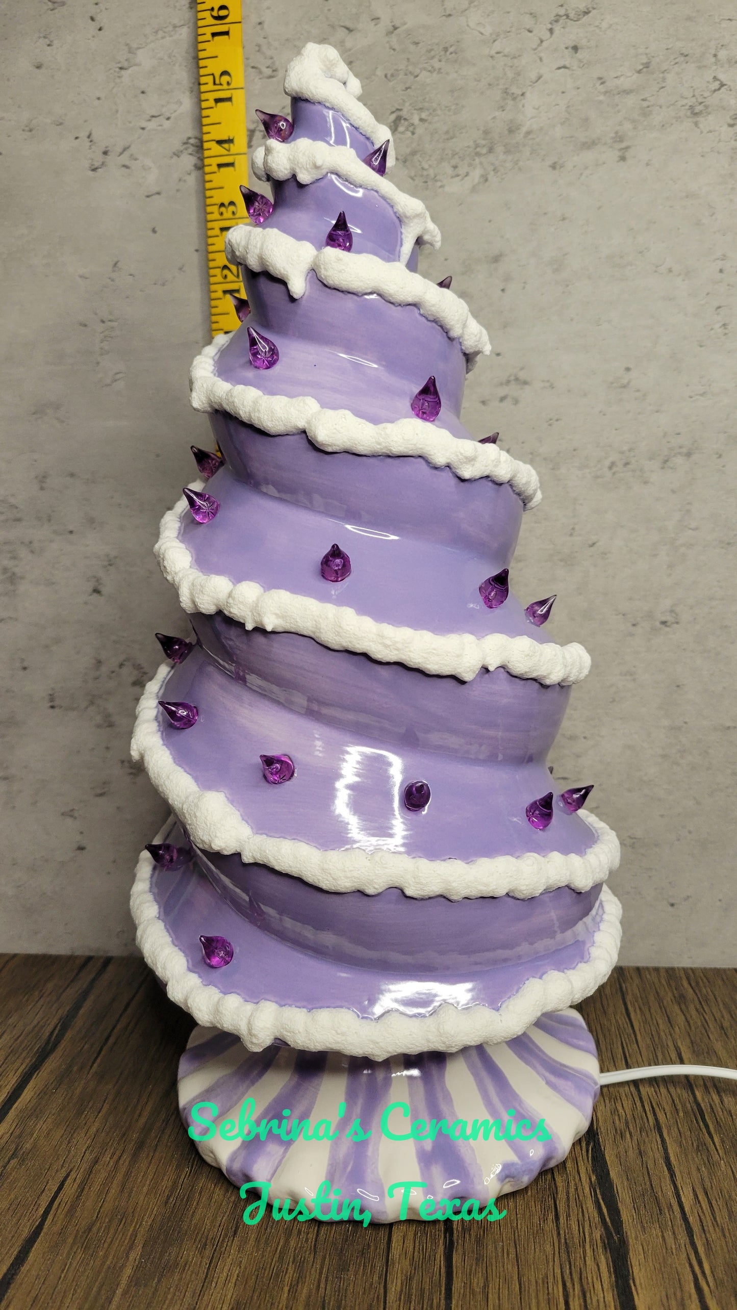 Lighted Spiral Tree (Base Attached) - Completed