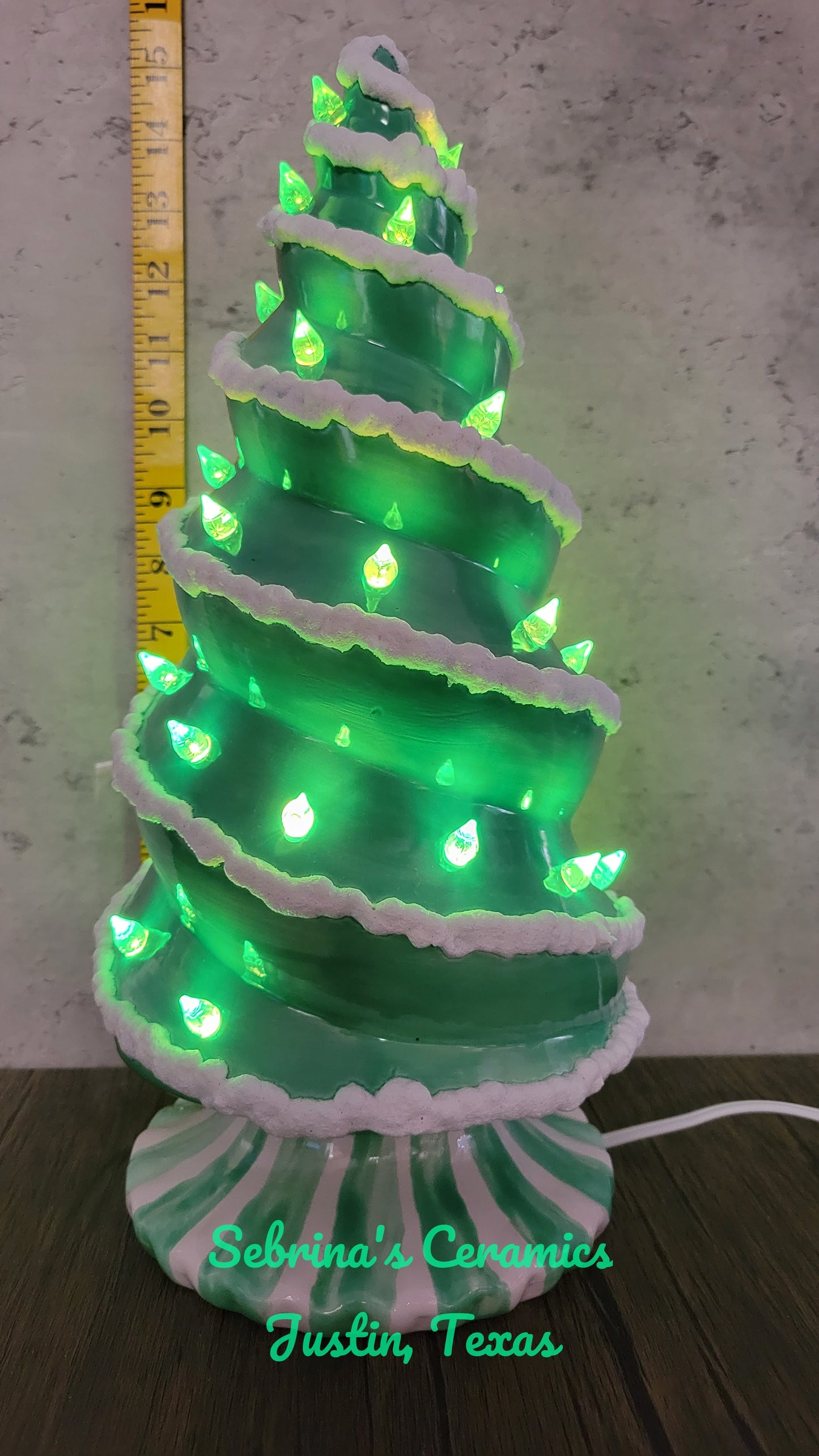 Lighted Spiral Tree (Base Attached) - Completed