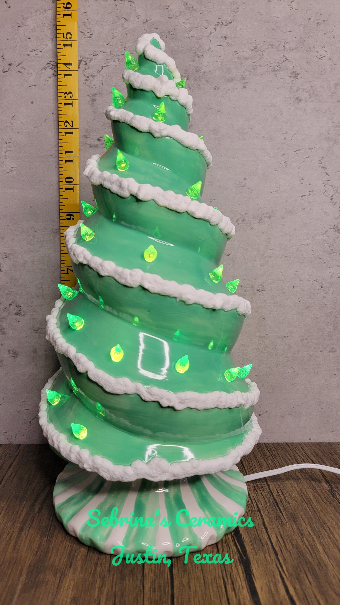 Lighted Spiral Tree (Base Attached) - Completed