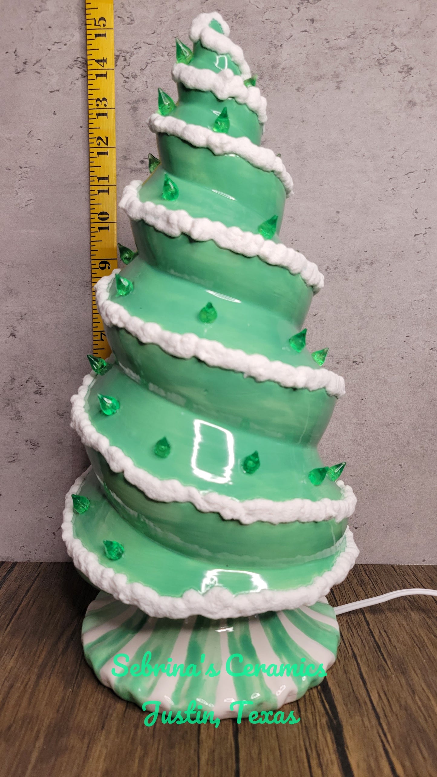 Lighted Spiral Tree (Base Attached) - Completed