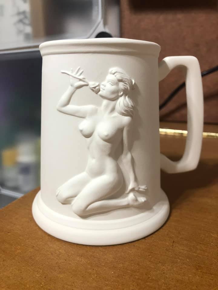 Women with Rose Mug - Provincial Mold - P-304