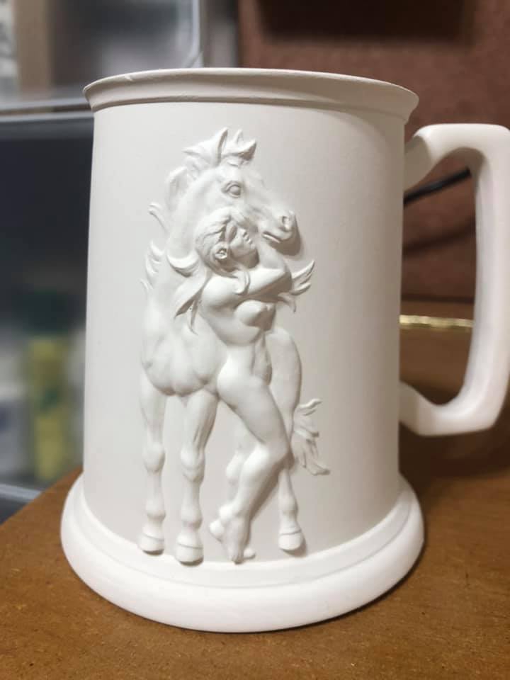 Women with Horse - Provincial Mold - P-305