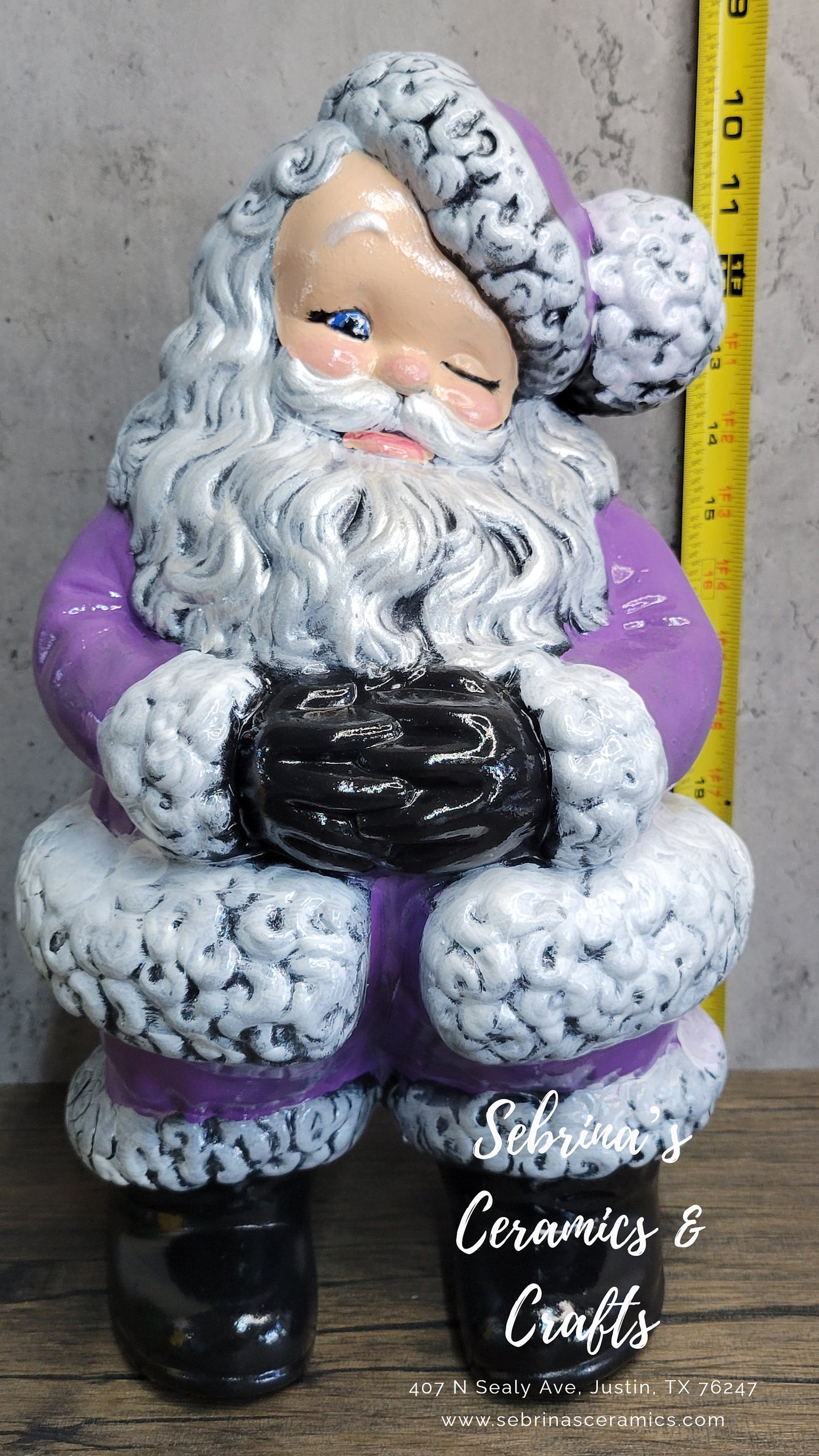 Atlantic Winking Santa (Purple) - New Pour from Vintage Mold