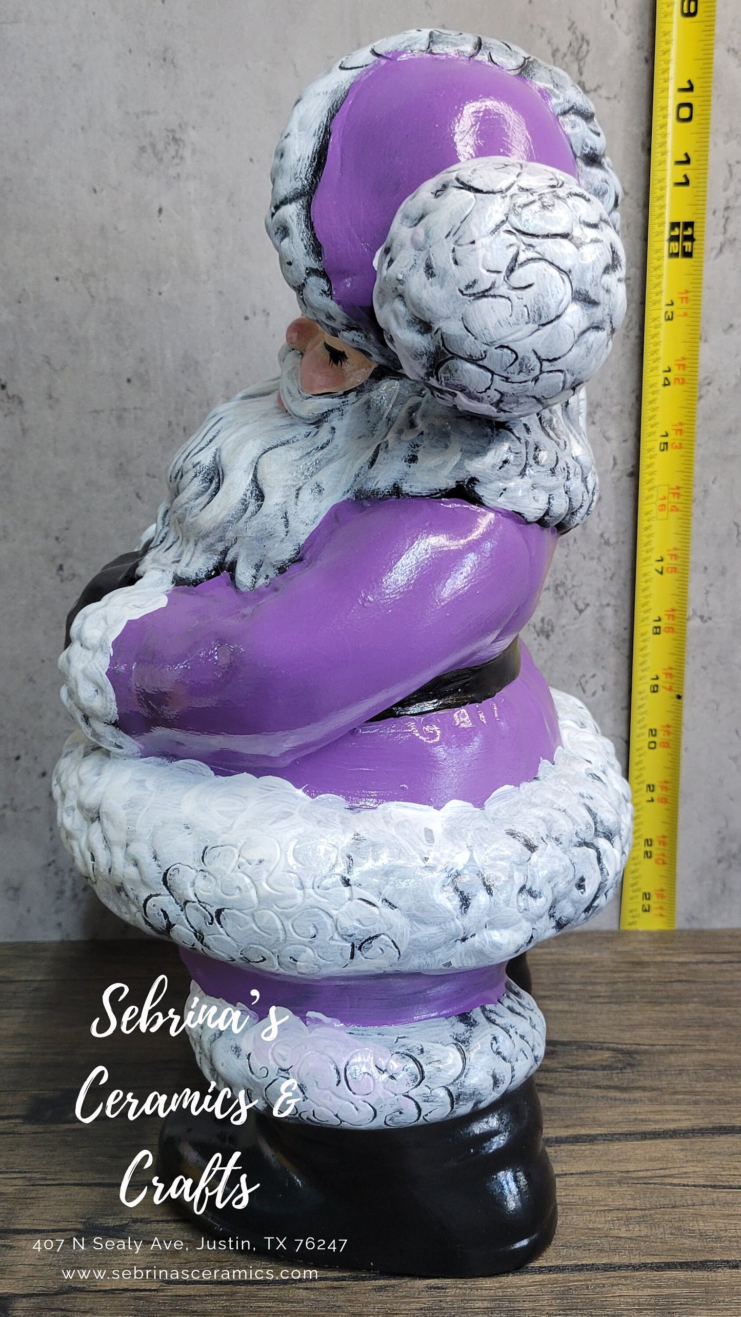 Atlantic Winking Santa (Purple) - New Pour from Vintage Mold