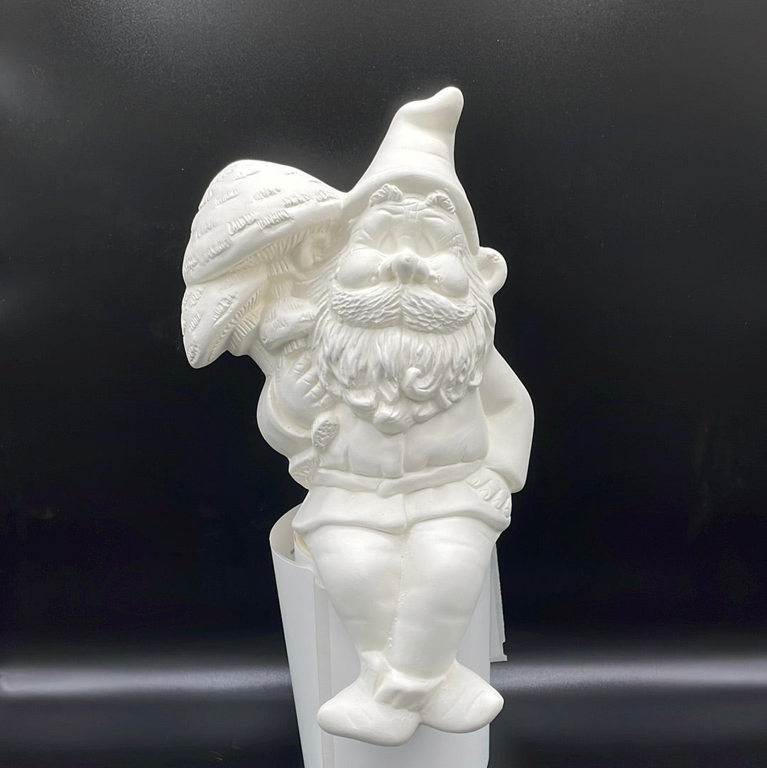Shelf Sitter Gnome Holding Mushrooms - Unknown - Unknown