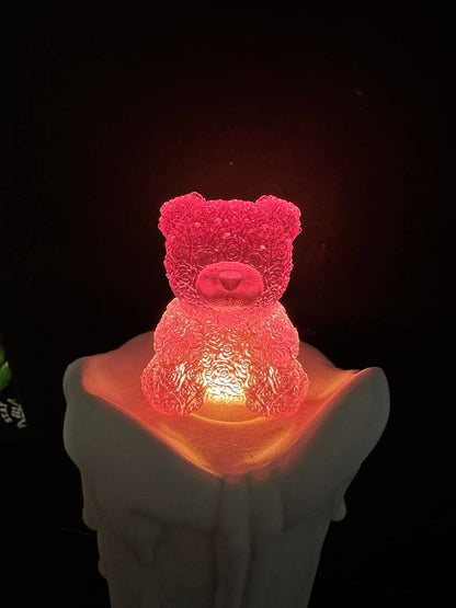 Forever Rose Bear - Christmas Tree Topper