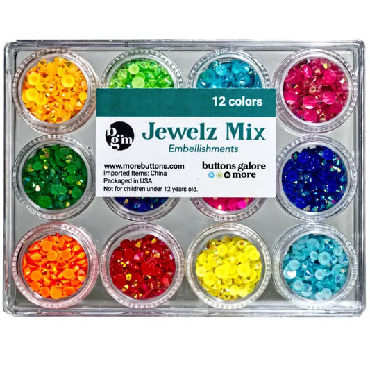 Brights Jewelz - Set of 12 Flat Back Jewelz