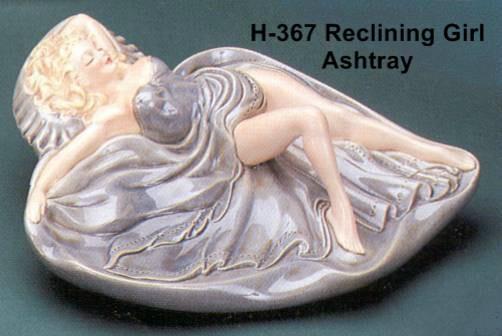 Reclining Girl Ashtray - Holland - H-367