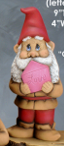 "Valentino"(letter) Valentine Gnome - Clay Magic - 3092