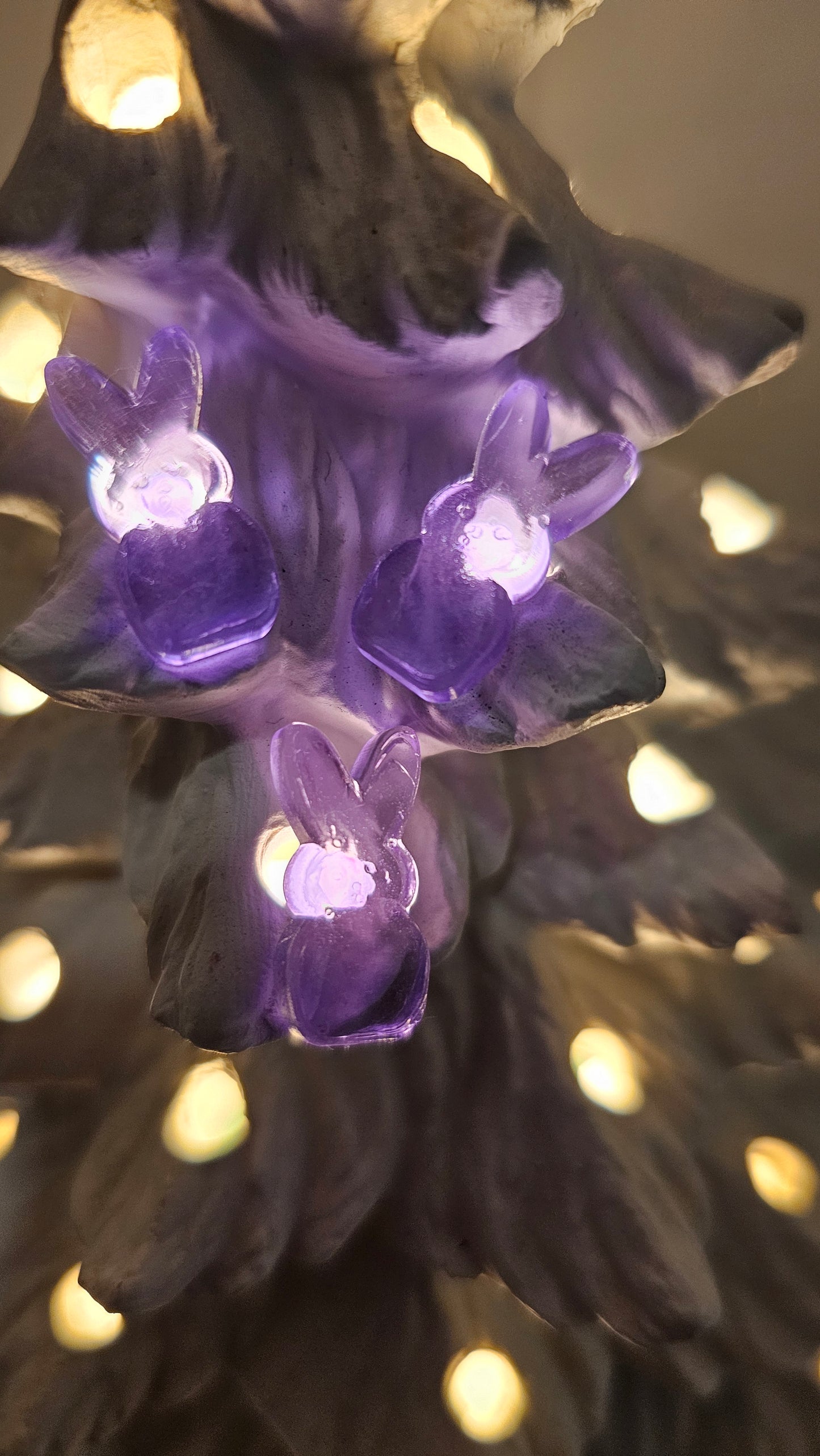 Marshmallow Bunny Ceramic Tree Lights