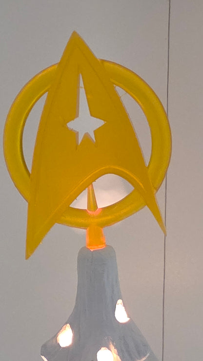 Space Explorer Insignia  - Ceramic Tree Christmas Topper