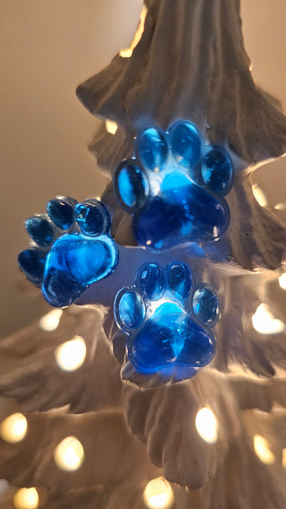 Paw Prints (Flat) - Christmas Tree Lights