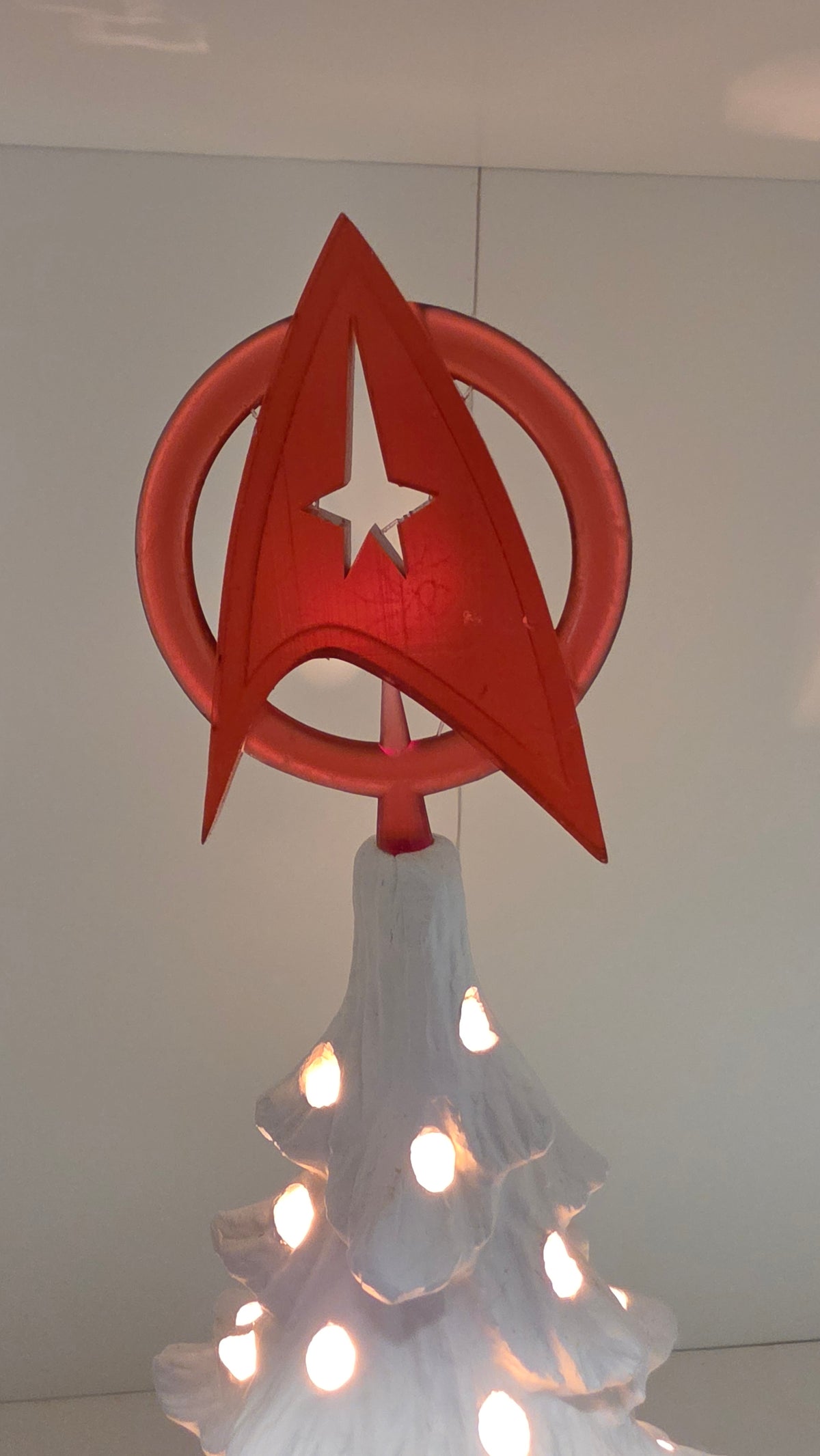 Space Explorer Insignia  - Ceramic Tree Christmas Topper