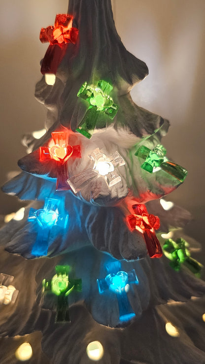 Heart Cross Ceramic Tree Lights