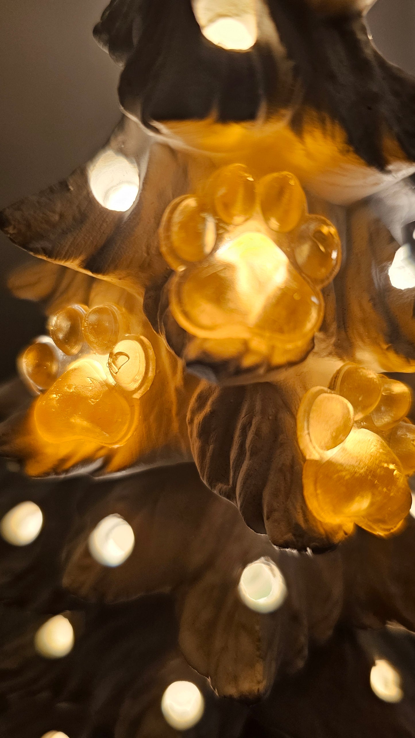 Paw Prints (Flat) - Christmas Tree Lights