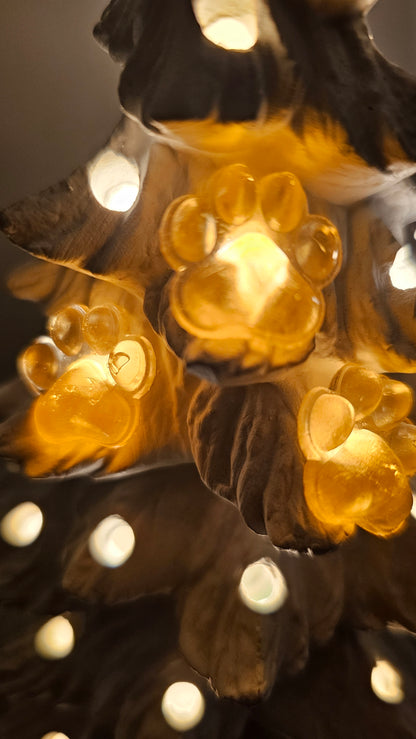 Paw Prints (Flat) - Christmas Tree Lights
