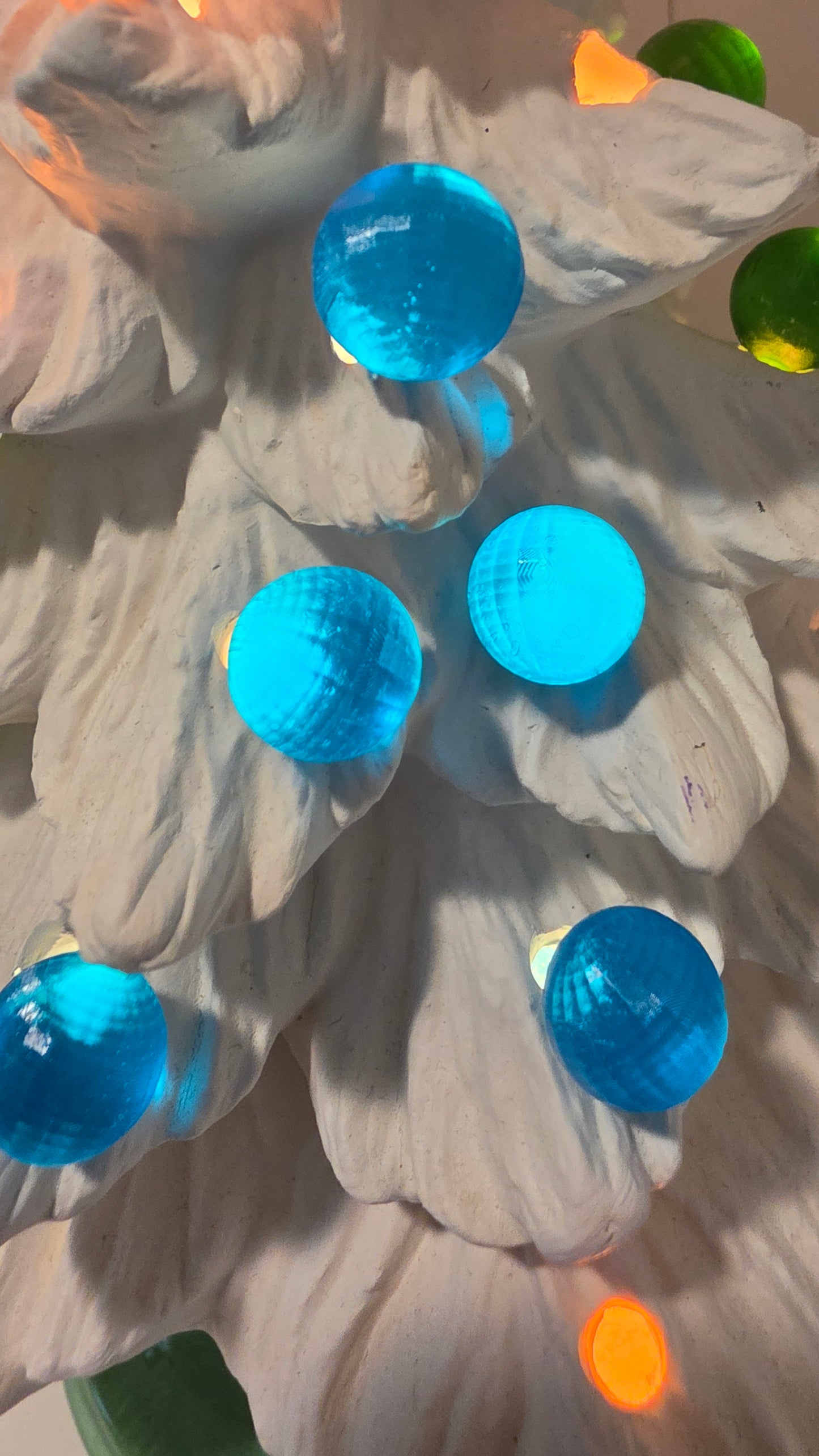 Faceted Sphere Ceramic Tree Lights
