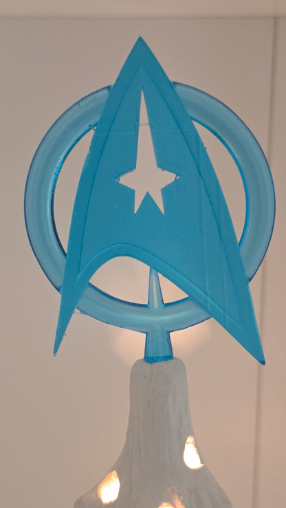 Space Explorer Insignia  - Ceramic Tree Christmas Topper