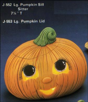 Large Pumpkin & Lid - Clay Magic - J552 and J553