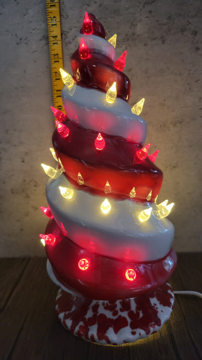 Lighted Spiral Tree (Base Attached)  - Completed