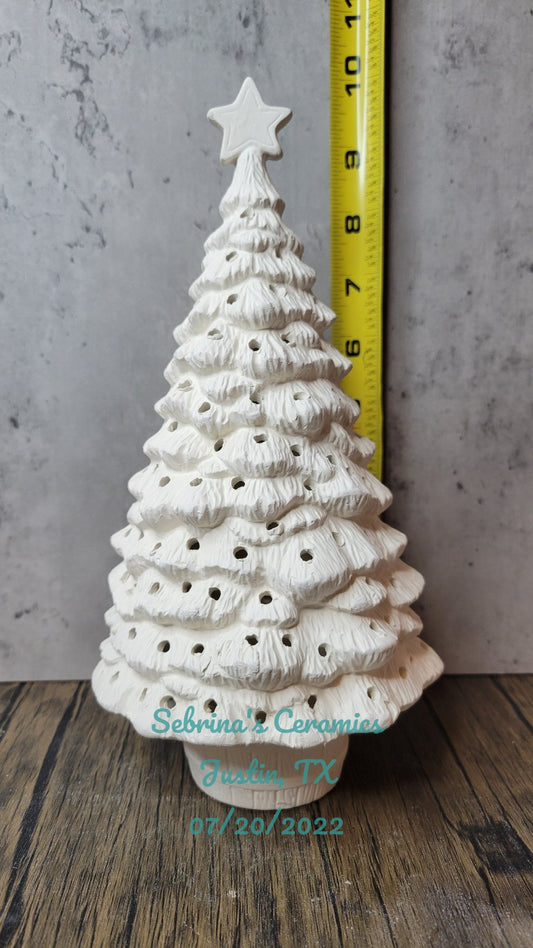 Christmas Tree with Base and Star Attached - Scioto - S 1525
