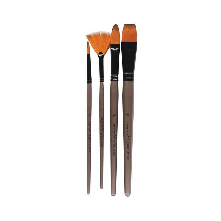 Gallery Series Brush Set Acrylic 4pce