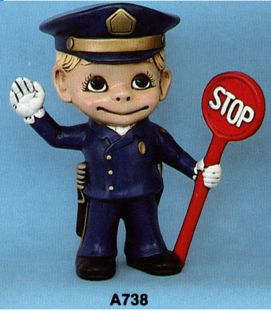 Crosswalk Police Officer Smiley - Atlantic - A-738