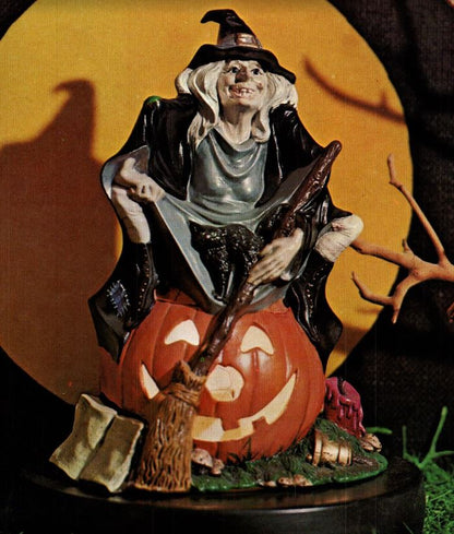 Halloween Witch on Pumpkin - Byron - B88