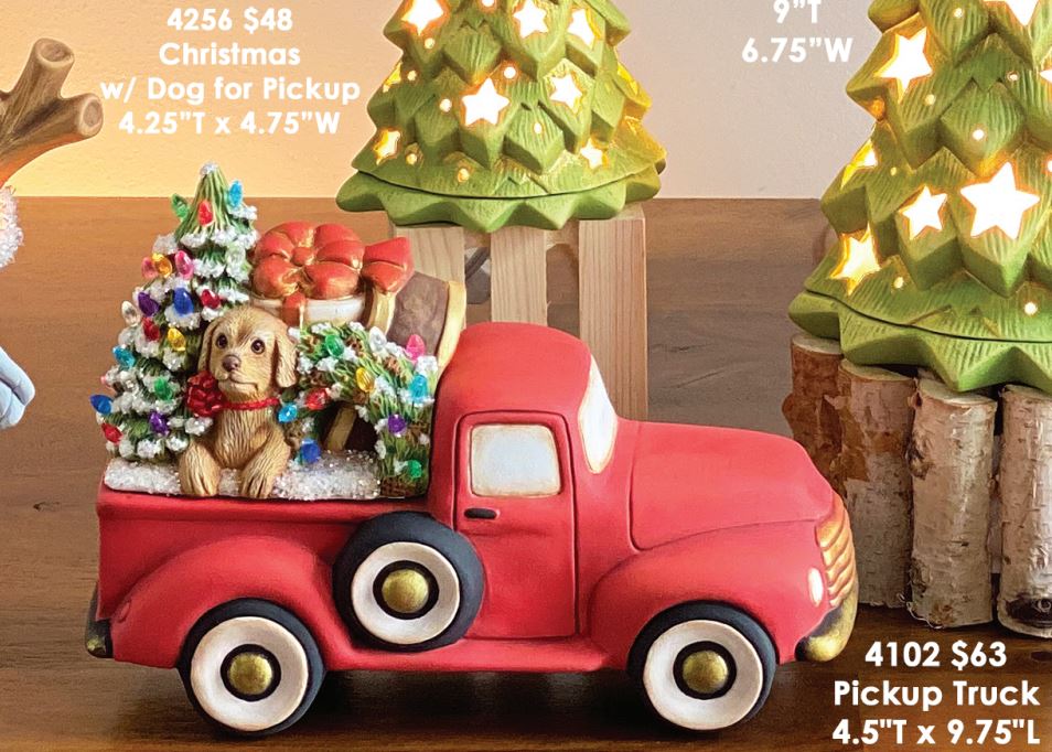 Christmas w/ Dog - Truck Insert - Clay Magic - 4256