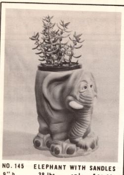 Large Elephant Planter - Scioto - S-145