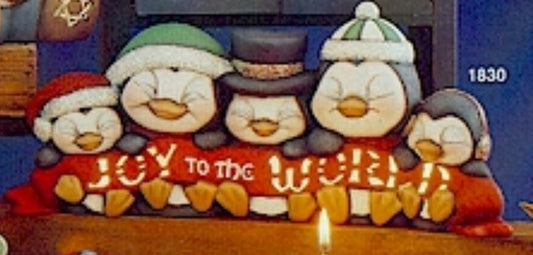 Joy to the World Penguins - Clay Magic - 1830