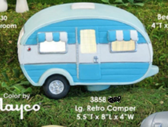 Large Retro Camper - Clay Magic - 3858