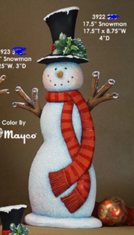 Snowman 17.5" - Clay Magic - 3922