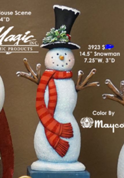 Snowman 14.5" - Clay Magic - 3923