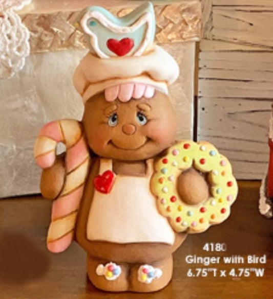 Gingerbread Person - Ginger with Bird - Clay Magic - 4180